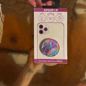 Spin pop colorful swirls/bubbles GRIP,KICKSTAND,FIDGET,  NWT